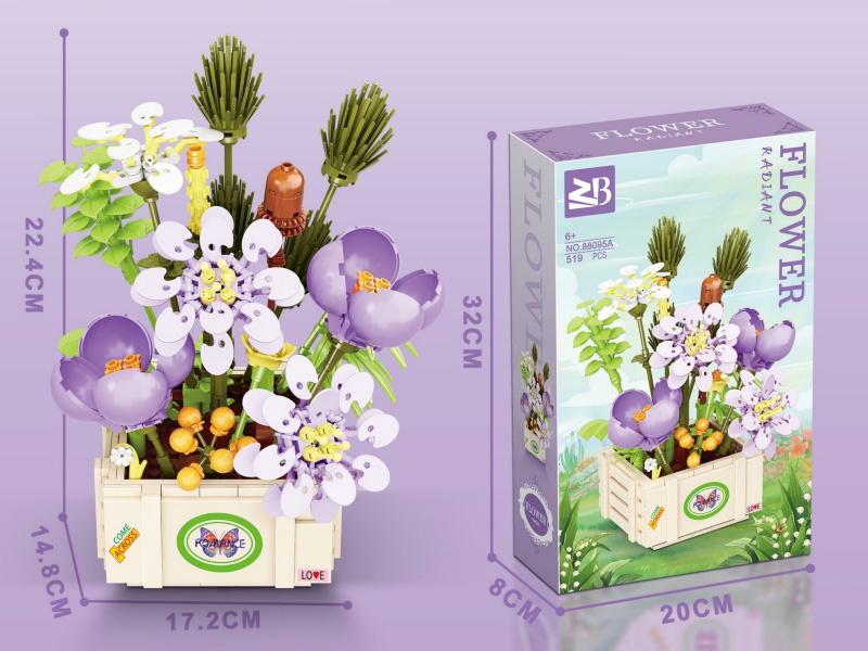 Building Blocks: A Riot Of Flowers 519 Pieces