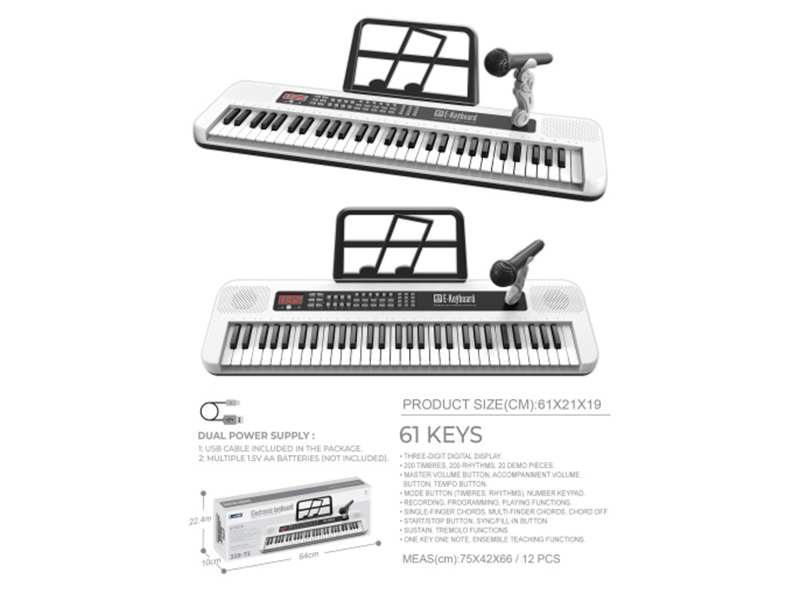 61-Key Electronic Organ