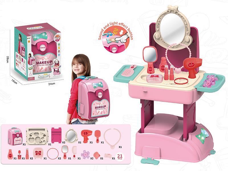2 In 1 Backpack Make Up With Sound And Light
