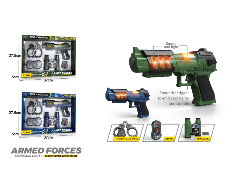 Sound And Light Gun Set (Battery Not Included /2 Aa Pellets)