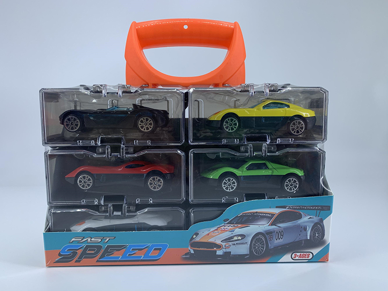 Portable Storage Box Alloy Cars Set