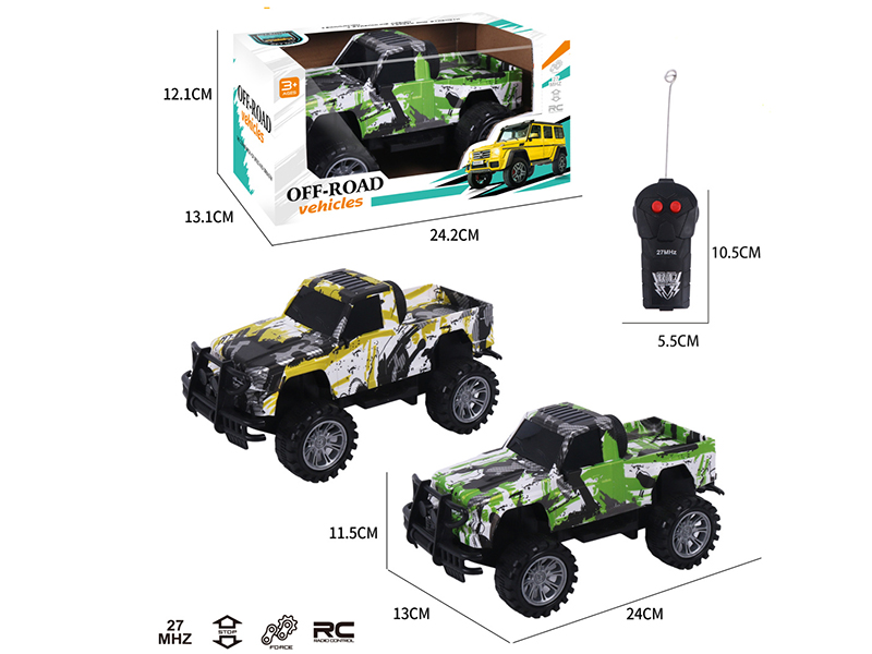 2CH Remote Control Graffiti Pickup Off-Road Vehicle