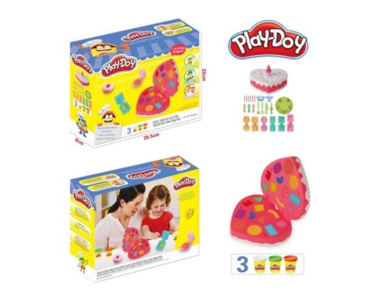 Colored Clay Cake Set