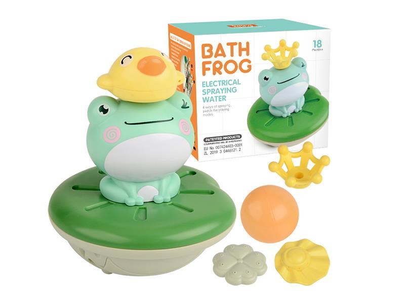 Bathing Frog Electrical Spraying Water