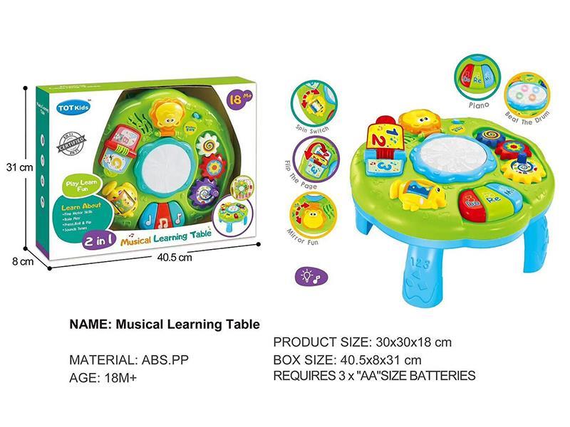 Hand Drum Learning Table With Light And Music