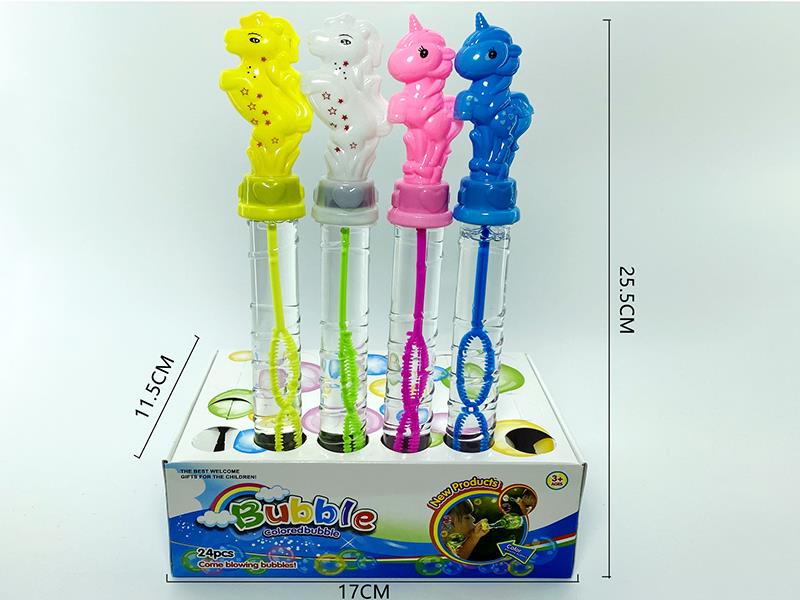 Unicorn/Pony Bubble Sticks 24pcs