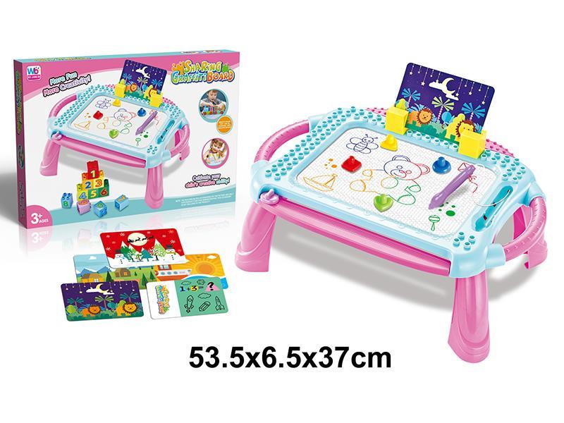 Sharing Building Blocks Graffiti Board Table