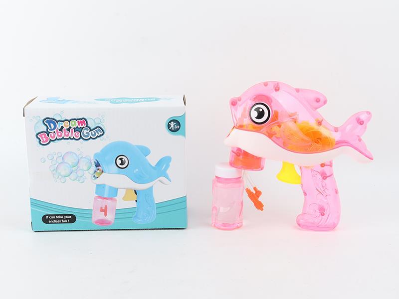 Automatic Transparent Inertial Dolphin Bubble Gun