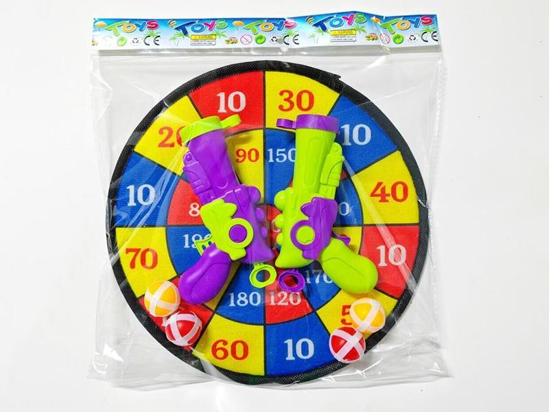 Velcro Dartboard Sticky Ball Gun Set
