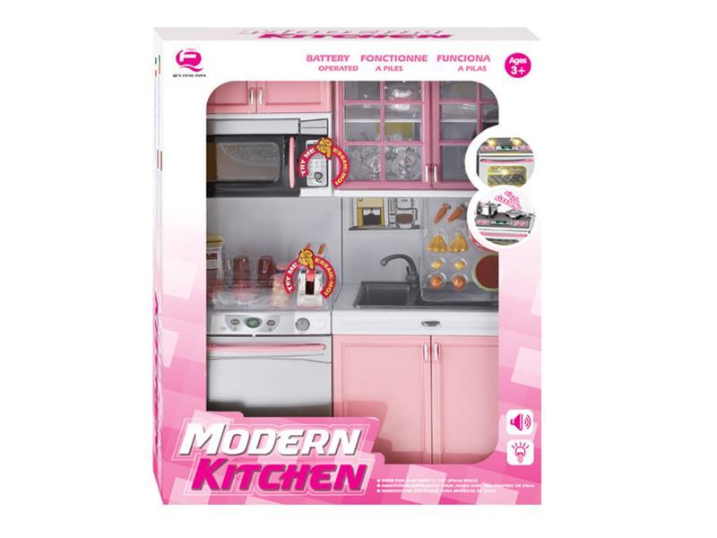 Kitchen Cabinet Set With Light And Sound