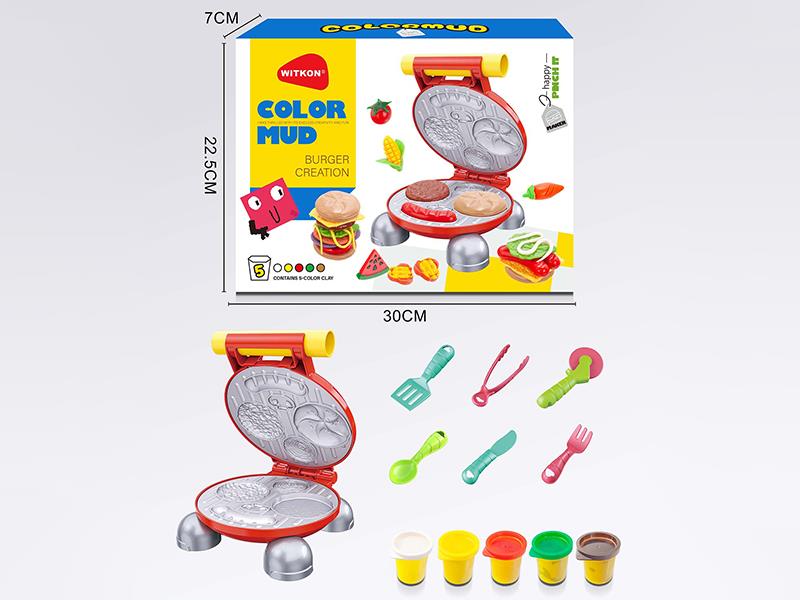 Color Clay Burger Machine Toy