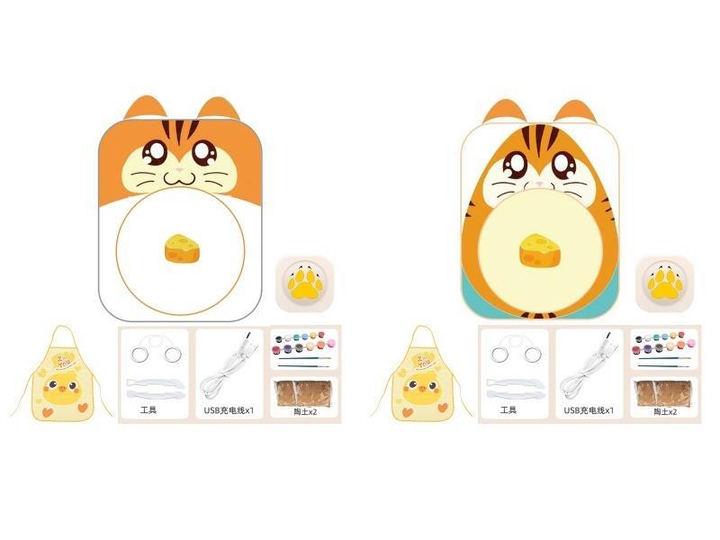 Hamster Pottery Machine Footrest Model