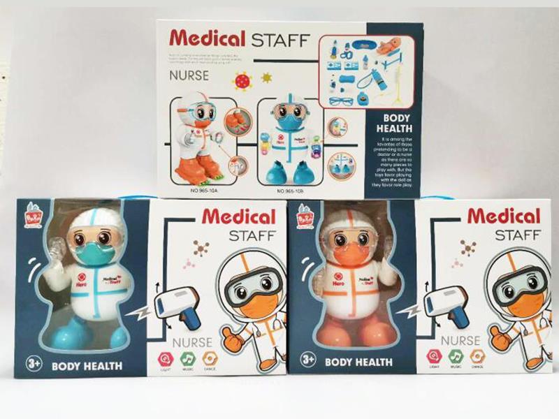 Medical  Staff B/O Dancing Robot +Doctor Set(With Light And Music)