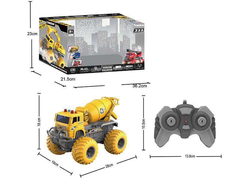 2.4G Remote Control Engineering Truck With Sound And Light