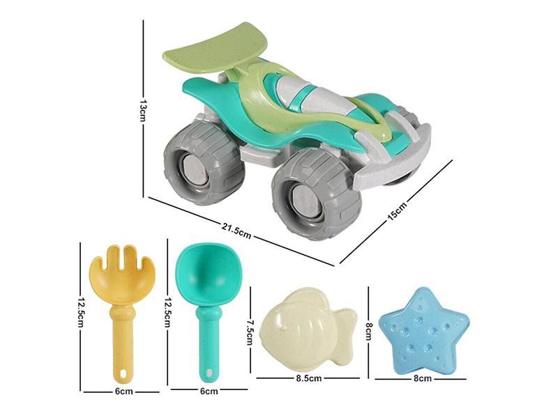 Beach Car Toys Set 5pcs