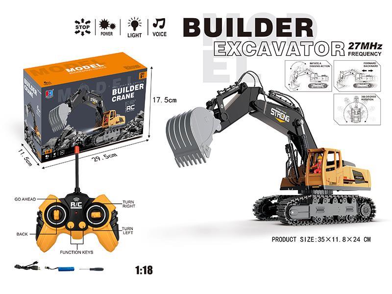 6CH Remote Control Excavator With Light And Sound