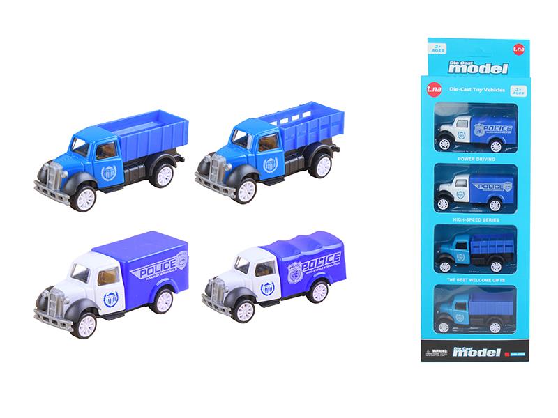 Pull Back Alloy Police Car