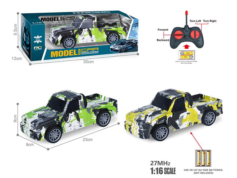 27Mhz 1:16 4-Channel Remote Control Graffiti Pickup Truck(Not Included Batteries)