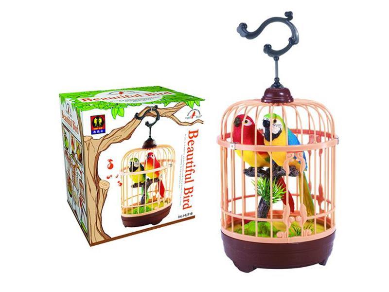 2 Birds With Birdcage