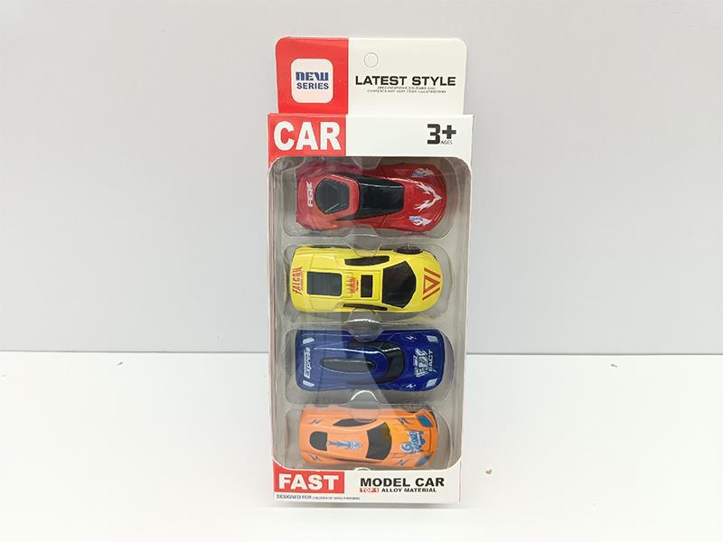 4PCS 1:64 Alloy Sports Car