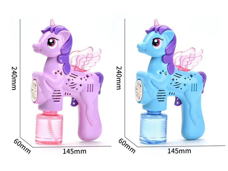 Unicorn Bubble Gun With Light