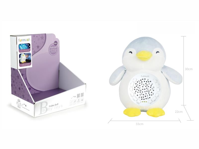 12-Key Soothing Projection Plush (Penguin)