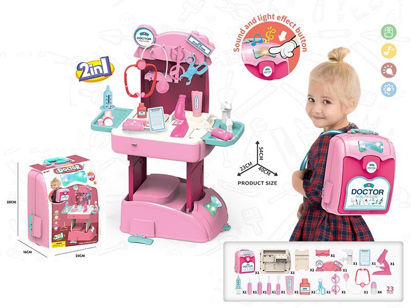 2 In 1 Doctor Backpack With Sound And Light