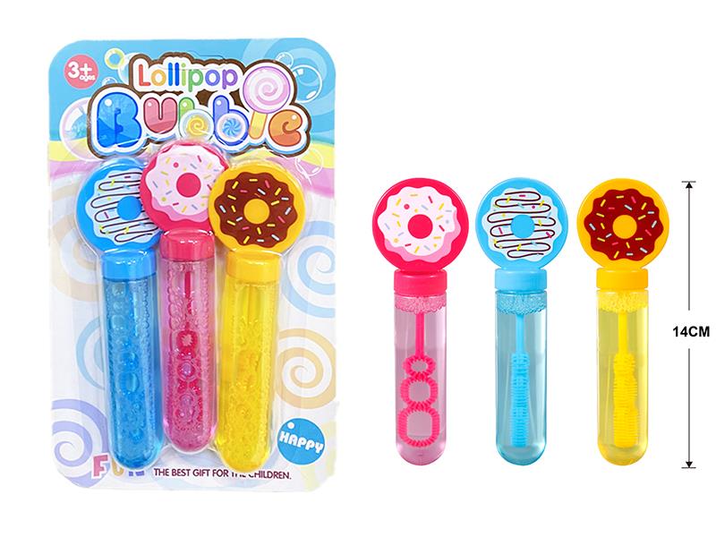 Cartoon Donut Bubble Stick 3pcs