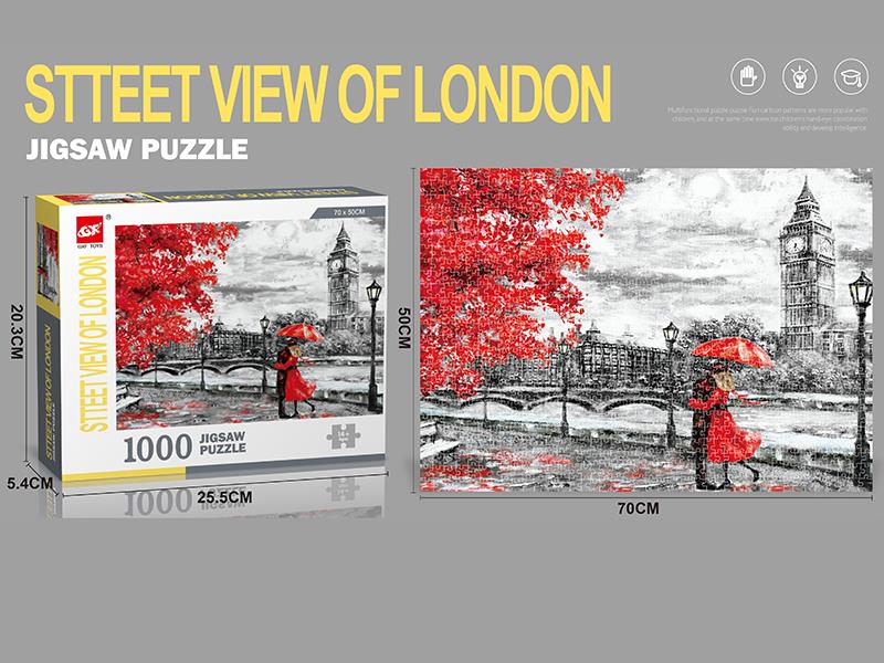 1000pcs Puzzle(Street View Of London)