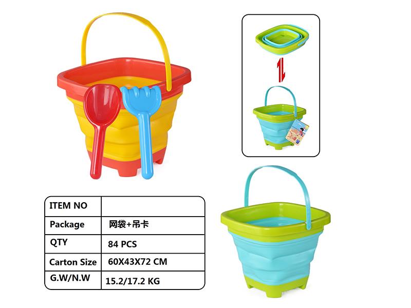 Fold Sand Bucket Set 3pcs