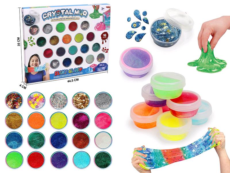 16 Color Slime DIY Set
