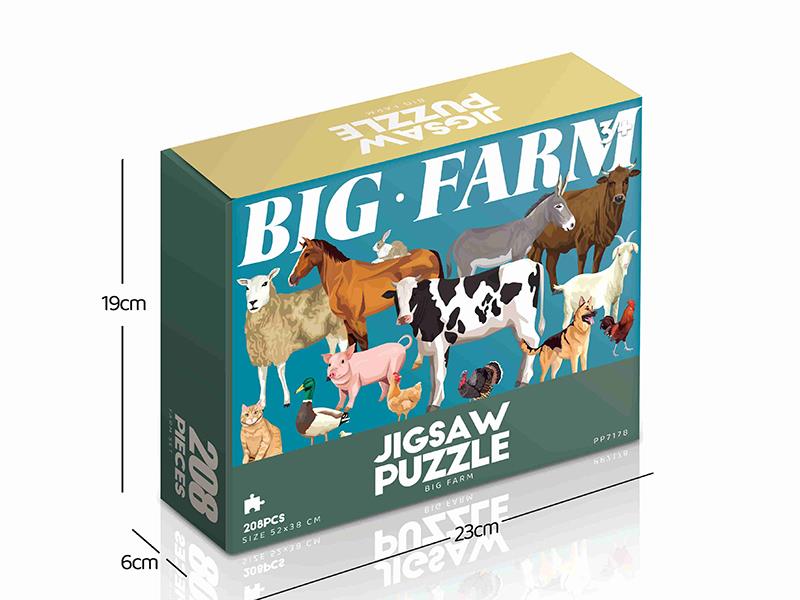 208pcs Jigsaw Puzzle - Big Farm