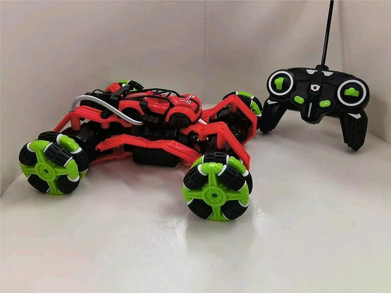 27Mhz 6-Channel Remote Control Stunt Car With Spray, Lights