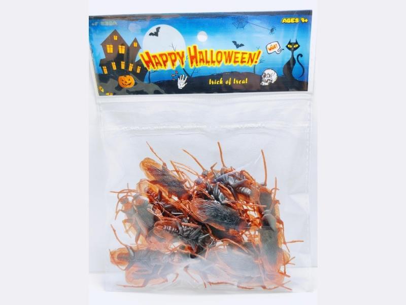 Halloween Cockroach, 24Pcs [Glow-In-The-Dark]