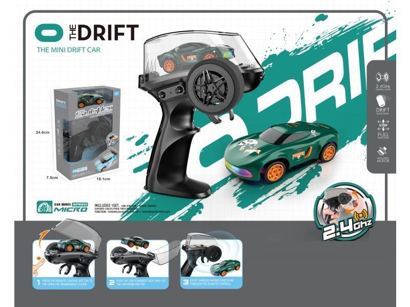 1:64 Micro Remote Control Car 2.4G Four-Wheel Drive Mini Remote-Controlled Sports Car