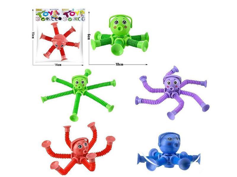 Octopus Telescopic Tube Spinning Top