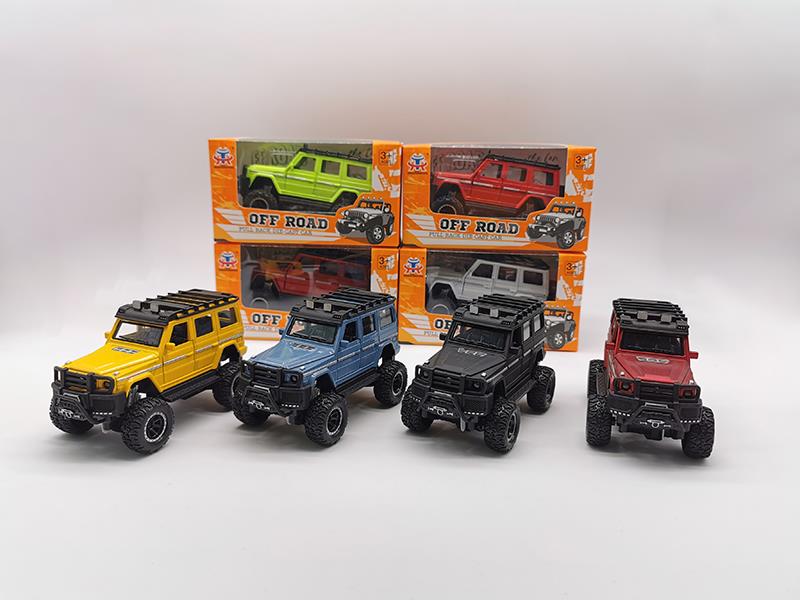 Pull Back Alloy Shock Absorption Benz Off-Road Vehicle With Sound And Light