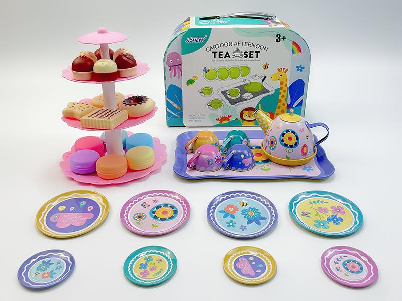 Flower Tea Set Dessert Tower Toys