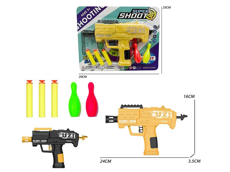 Uzi Soft Bullet Gun With Bowling Toy