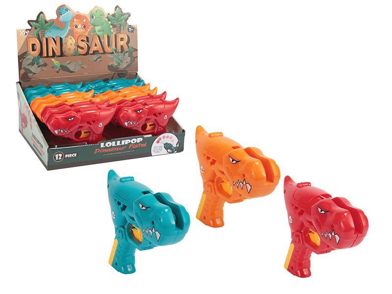 Lollipop Dinosaur Pistol 12pcs