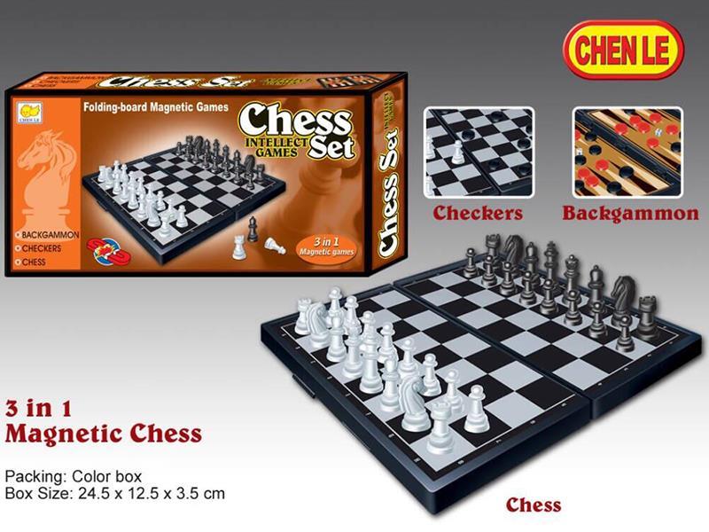 3 In1 Magnetic International chess