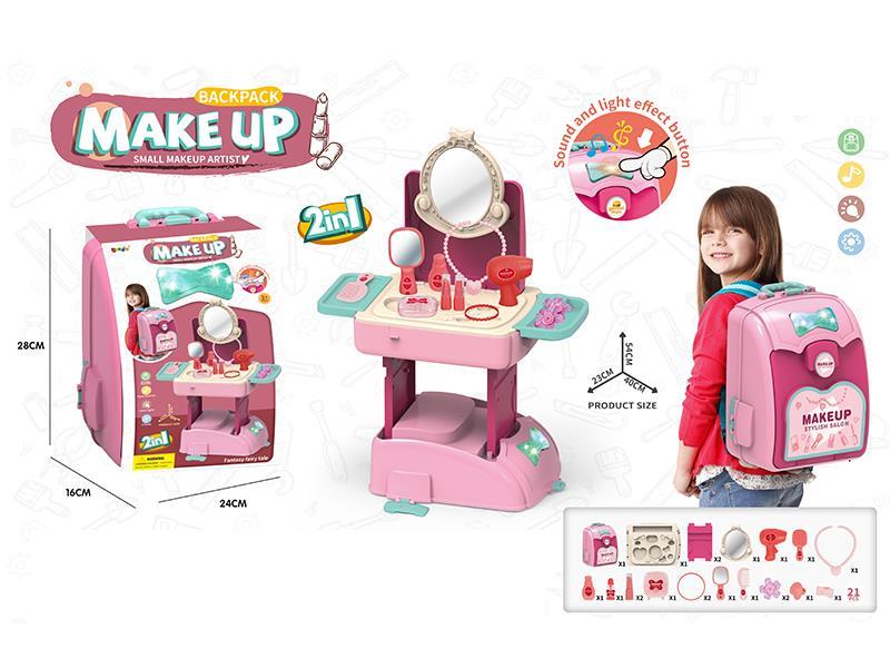2 In 1 Backpack Make Up With Sound And Light