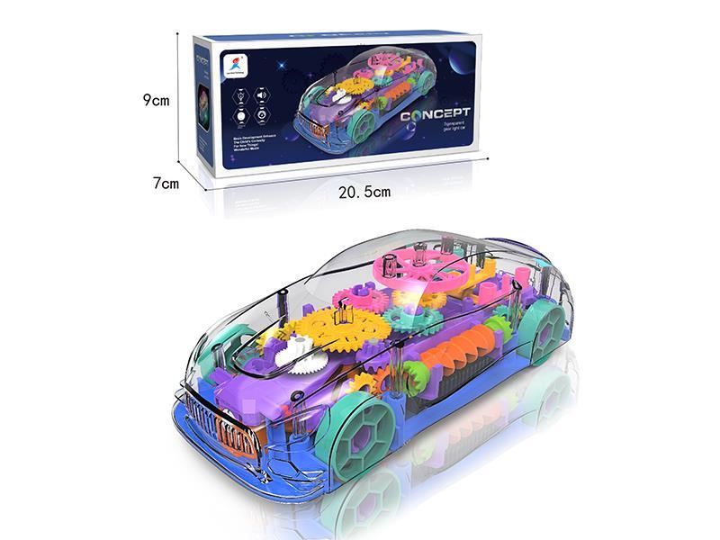Transparent Gear Electric Car With Light And Music