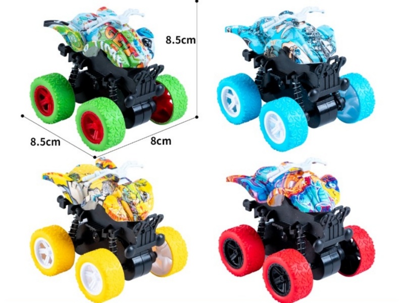 Friction Stunt Four-Wheel Drive Atv Graffiti