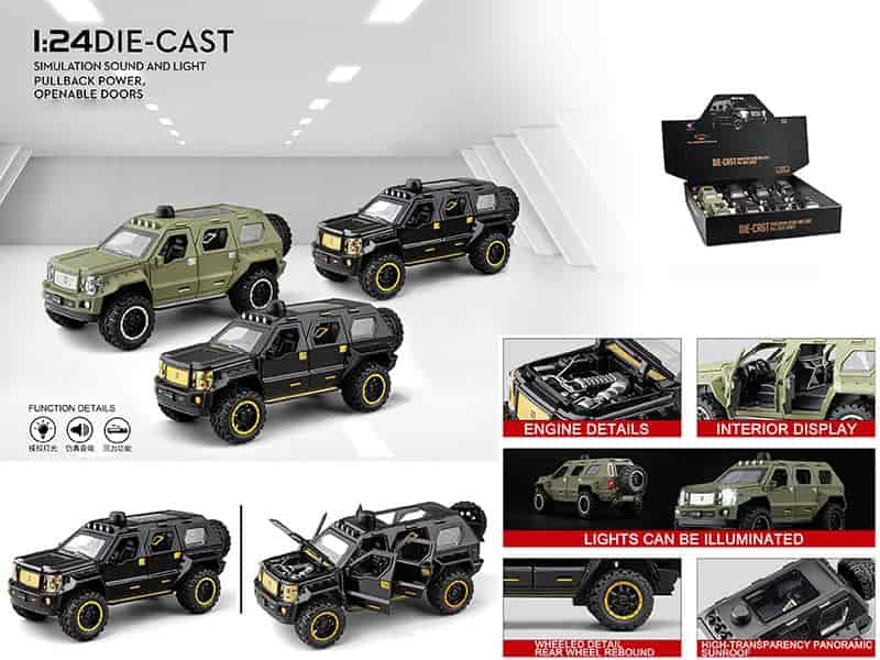 1:24 George Patton Alloy Car Model 8pcs