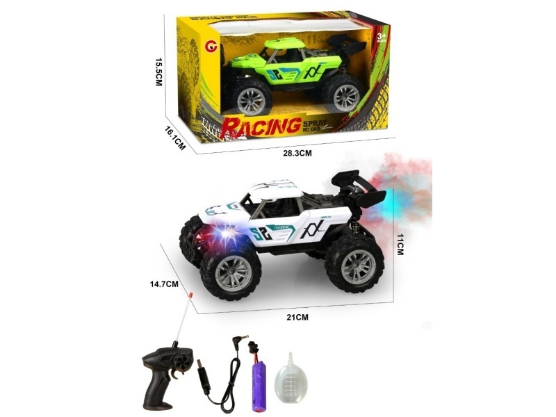 1:18 Four-Way Spray Light Skeleton Remote Control Car