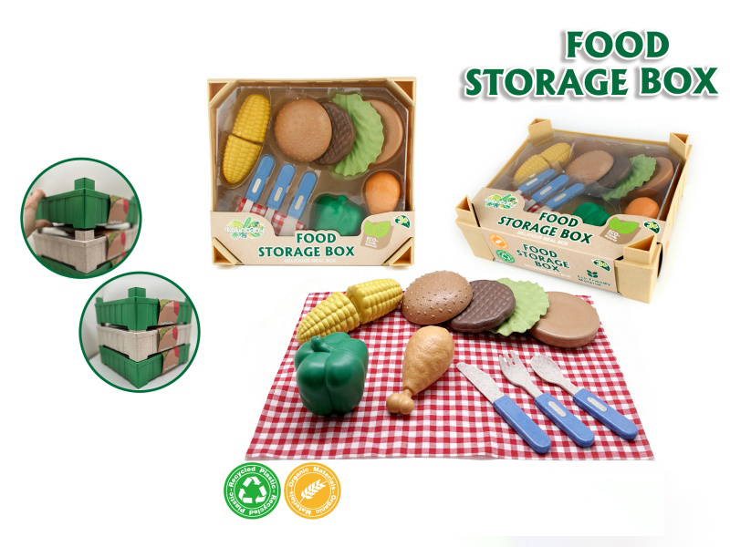 Stackable High Storage Box For Hamburgers And Picnic Food