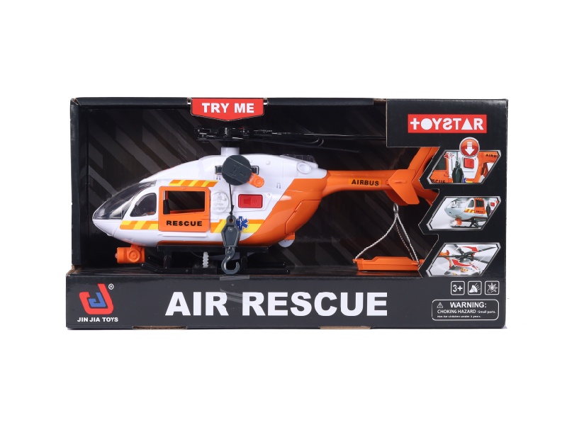 1:14 Urban Rescue Helicopter (Sound, Light, Door Opening, Recoil Propeller, Multi-Functional)