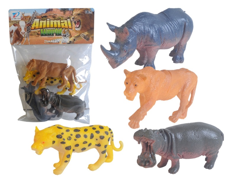 Pvc Simulation Animal 4Pcs