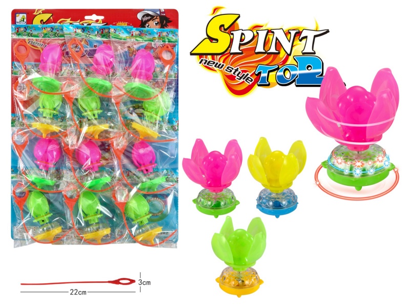 Lotus Measuring Tape Top Toy With Light